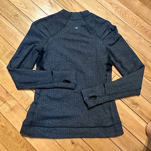 Lululemon Long Sleeve Herringbone Pattern Run Top - Picture 1 of 6